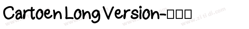 Cartoen Long Version字体转换